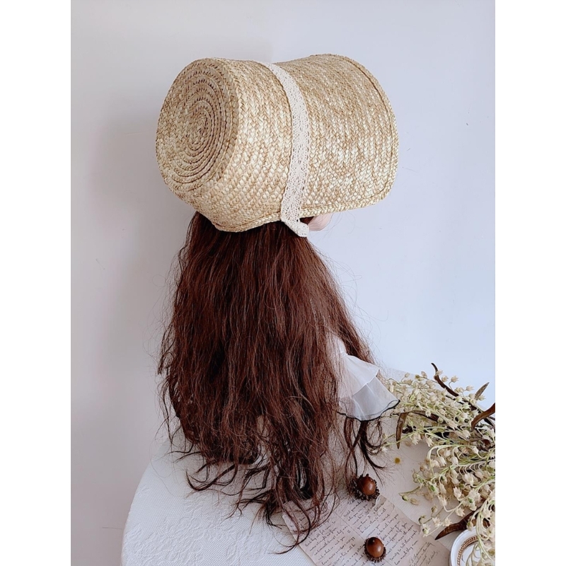 Doce menina sol lolitastyle su - Bucket Hat Straw avaliação e preço