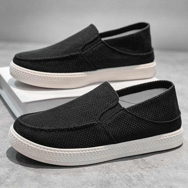 Sapatos masculinos de linho, e - Espadrille Slip On avaliação e preço